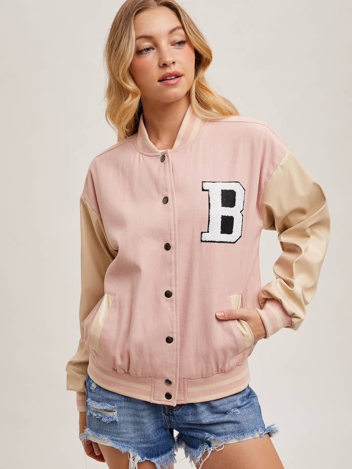 Bluivy - Wholesale Varsity/Baseball Jacket - Women's - COLOR BLOCK VARSITY JACKET17