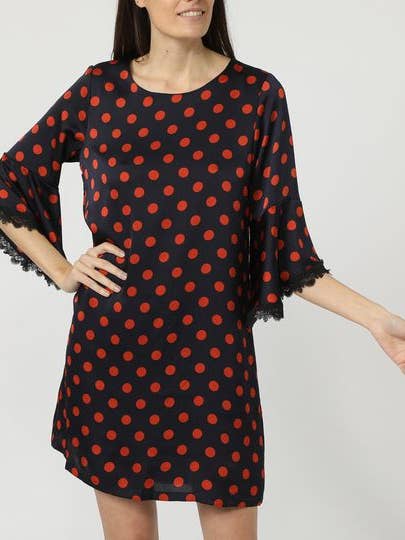 Abito a pois - AN-180517 per la vendita all'ingrosso da parte di BanBat