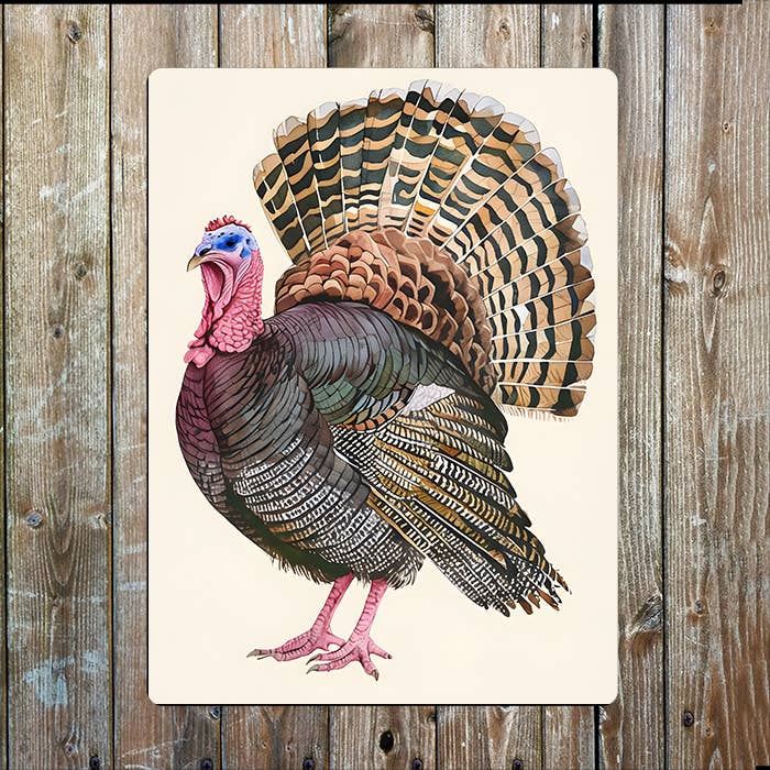 The British Metal Signs Company - Wholesale Sign - Turkey Bird | Farm Farmhouse | Metal Sign Plaque