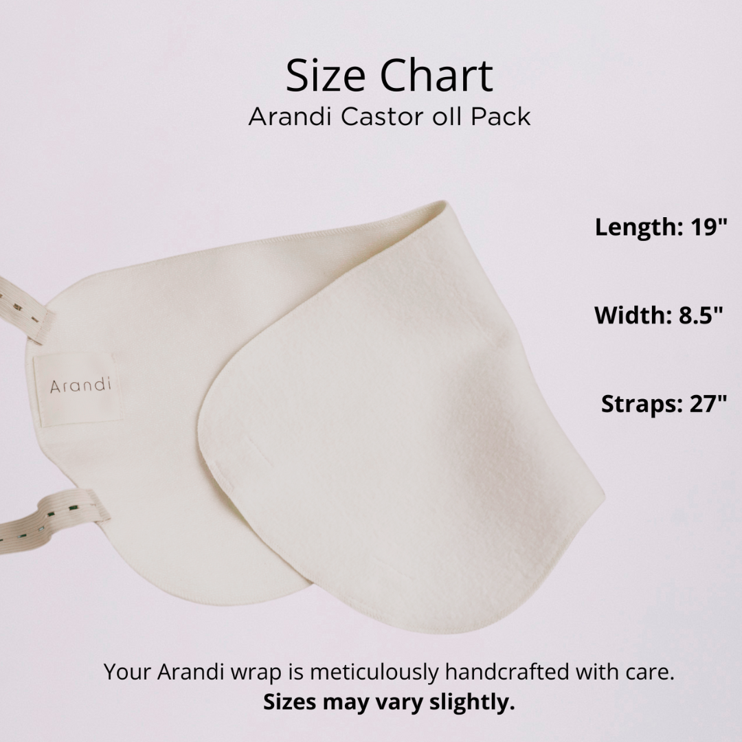 Arandi LLC - Wholesale Cotton Pad - Arandi Core Connection Pack Bundle (Wrap + 250ml Castor Oil)3