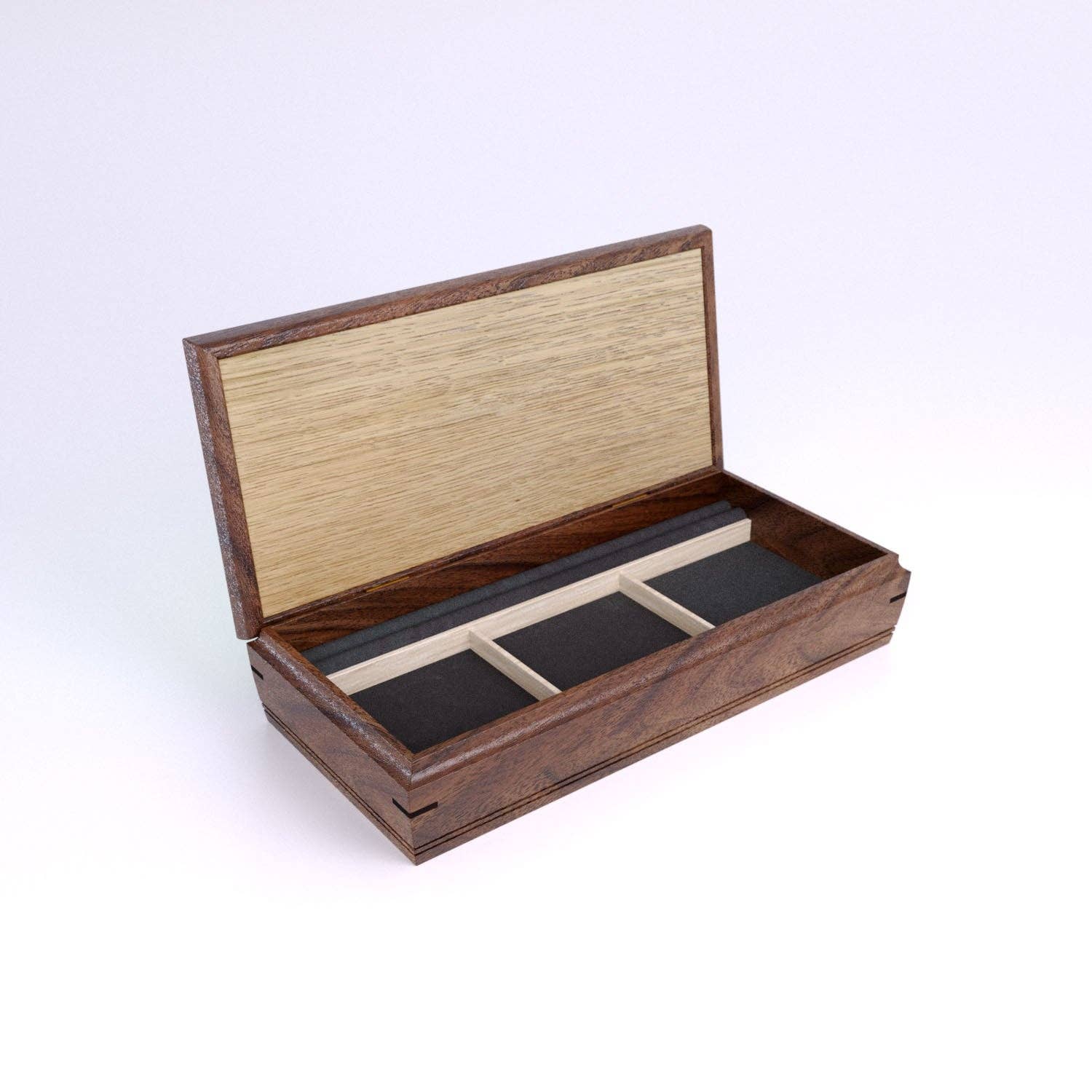 Mikutowski Woodworking - Vente Boîte/rangement à bijoux - Boîte à bijoux Sentinel - Valet de nuit en bois29