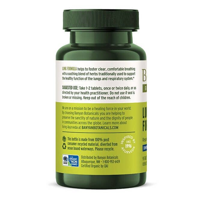 Banyan Botanicals - Wholesale Oral Supplement/Vitamin - Lung Formula Tablets
