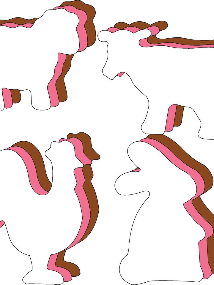 Conjunto de recorte grande - Fazenda por atacado de Creative Shapes Etc.