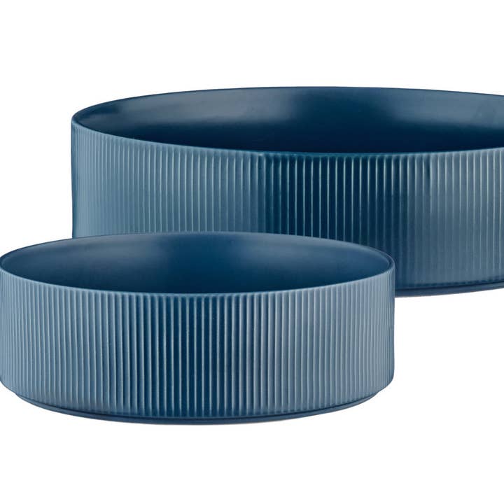 Salatschüssel SCANDI Ø21,5cm und Ø27,5cm - 2 Stück - Marine für den Großhandel von Björn