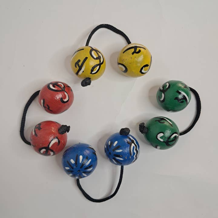 MadeinGhanaShop - Vente Instruments de musique - Asalato Kosh kash coloré et réglable - 1 pièce1