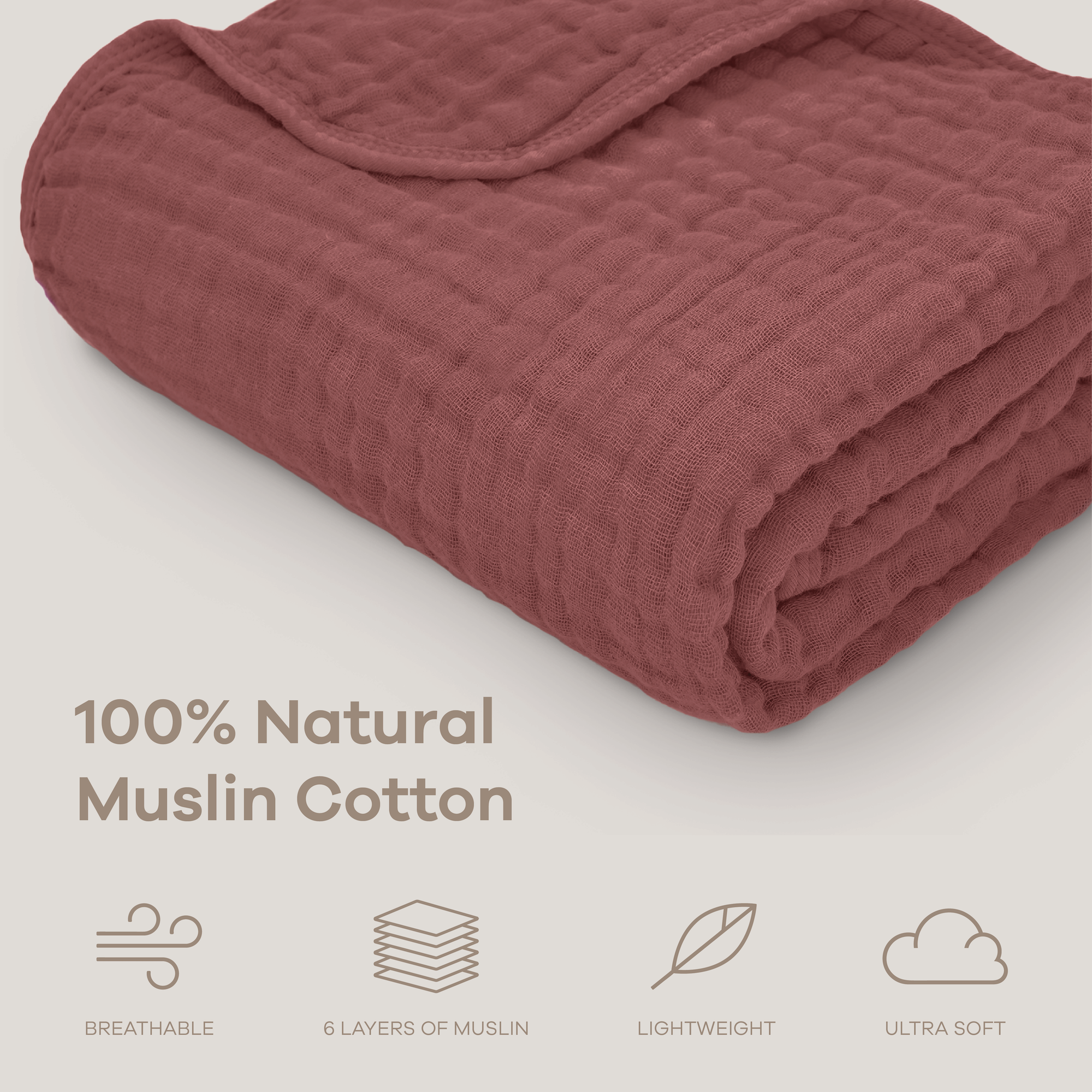 Comfy Cubs - Wholesale Bedding Blanket - Kids & Baby - Muslin Baby Blanket, 40" x 40" Swaddle Blanket by Comfy Cubs22