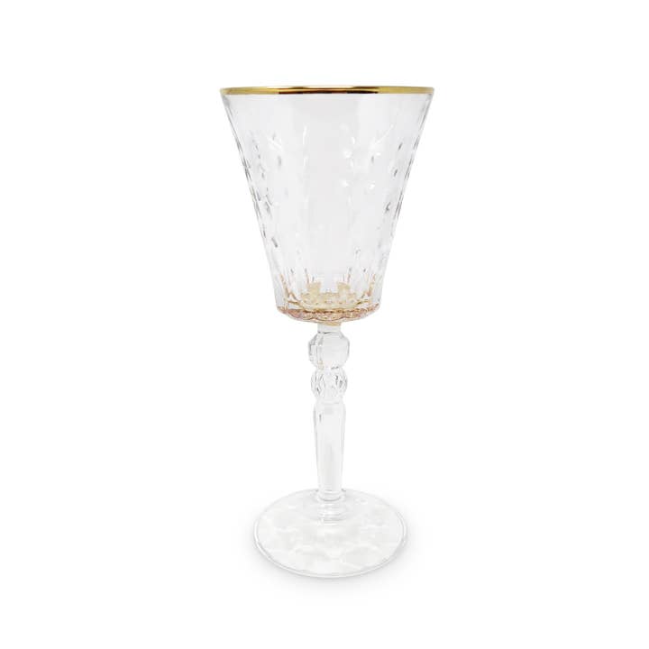 VIVIENCE – wholesale Vinglas – Liscio Ottico- Set med 6 vattenglas med Dimond Cut