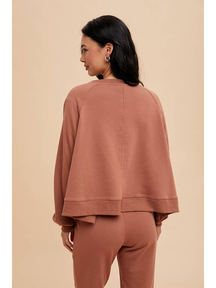 In Loom - Wholesale Sweatshirt - Women's - GARMENT WASHED RAGLAN PULLOVER SWEATSHIRT20