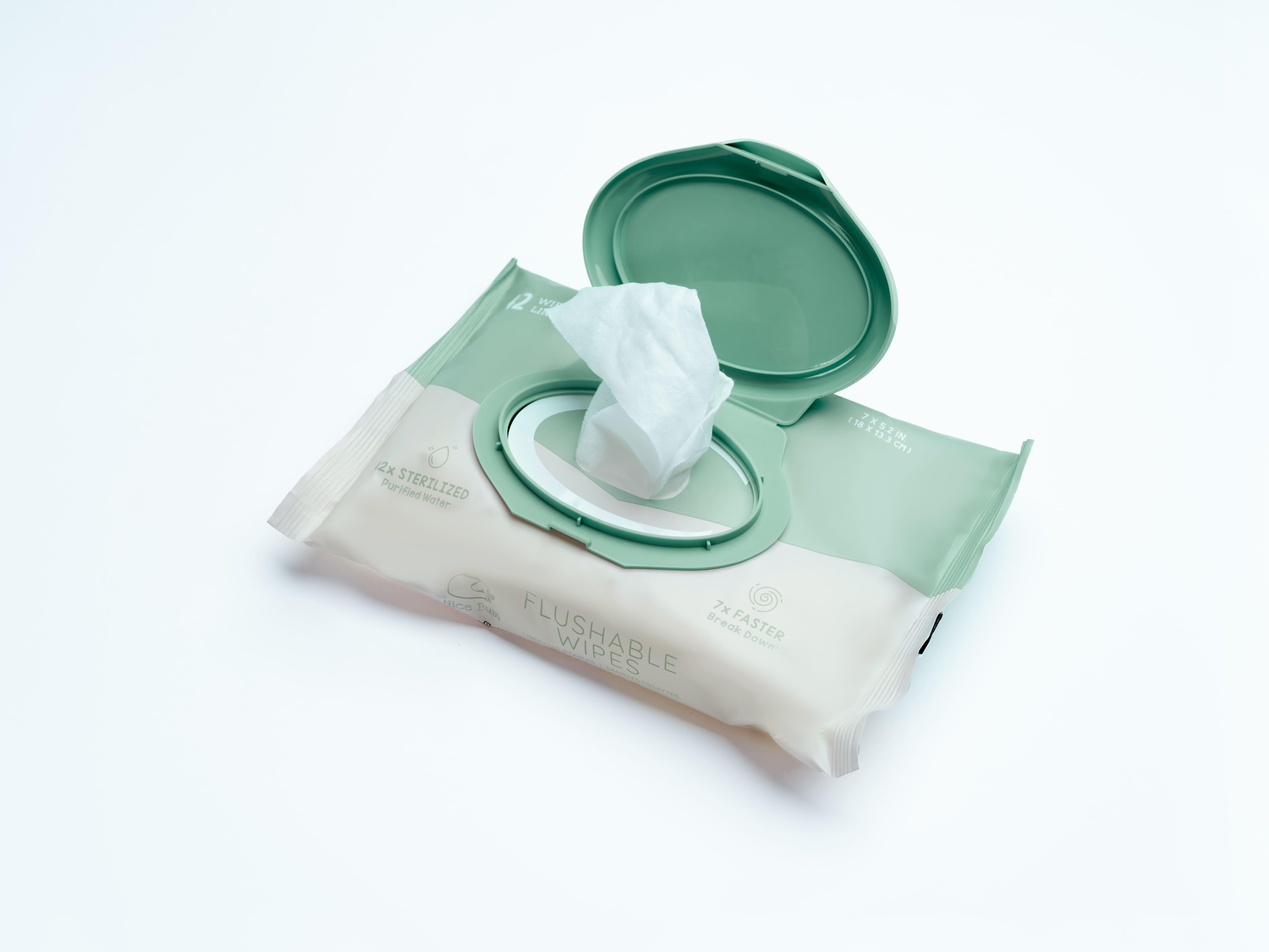 The Nice Bum - Wholesale Face & Body Wipes - Extremely clean Flushable Wipes 7X faster break down4