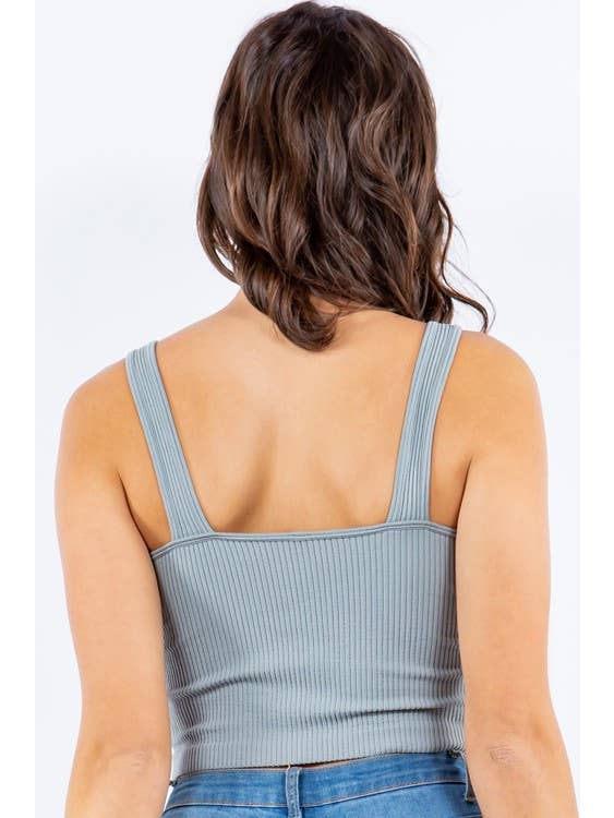 Vanilla Monkey - Wholesale Tank Top - Women's - Ribbed Tank Crop Top5