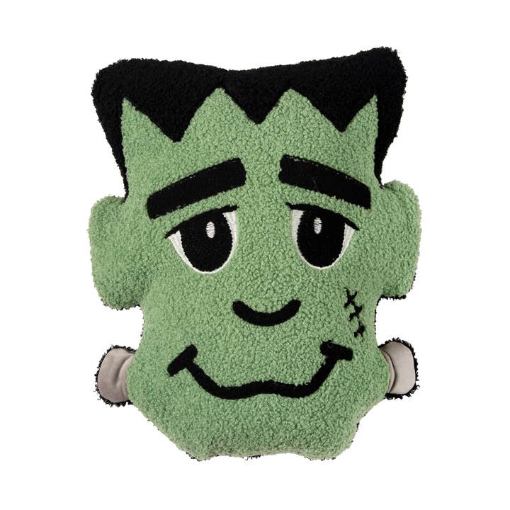 Halloween Frankenstein Monster Shaped Throw Pillow for wholesale by C&F Home