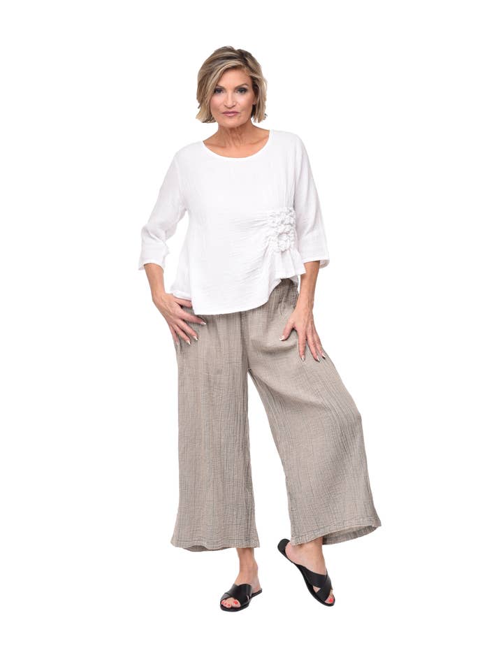 Tulip Clothing - Wholesale Pants - Women's - VCG115 Palazzo Pant in Elephant