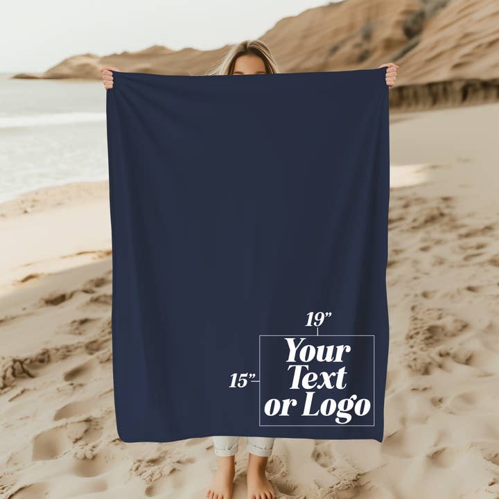 Nobullwoman Apparel - Wholesale Throw Blanket - CUSTOM LOGO or TEXT Blanket, Beach Throw, Your City, Resort4