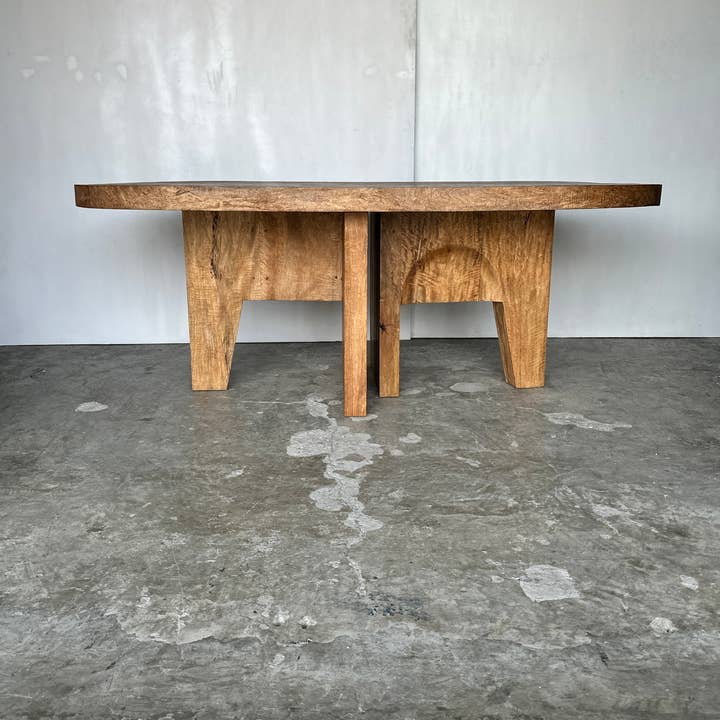 Office Objets - Wholesale Coffee Table - Massive mango wood table 2m10x1m65