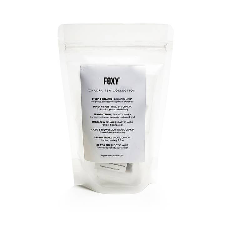 Foxy Tea® - Wholesale Tea Bags - Chakra Tea Collection – 7-Sachet Tasting Set2