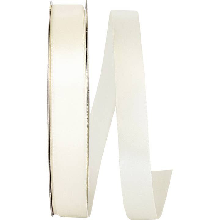 FOURRE-TOUT EN SATIN BLANC, 7/8 po, 100 YD pour la vente par RELIANT RIBBON