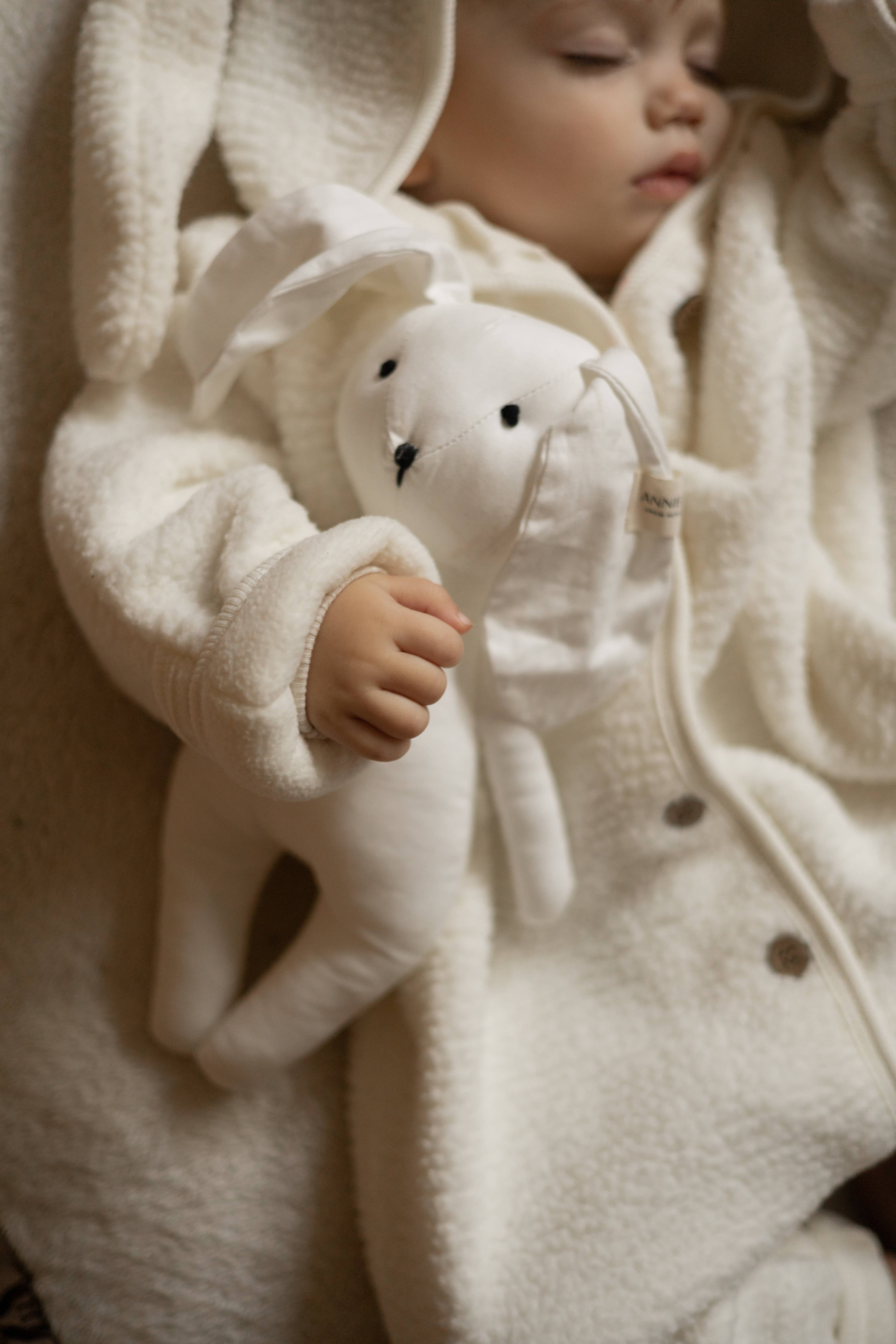Annie & Charles - Wholesale Jumpsuit - Baby - Annie & Charles® Bunny Fleece Jumpsuit8