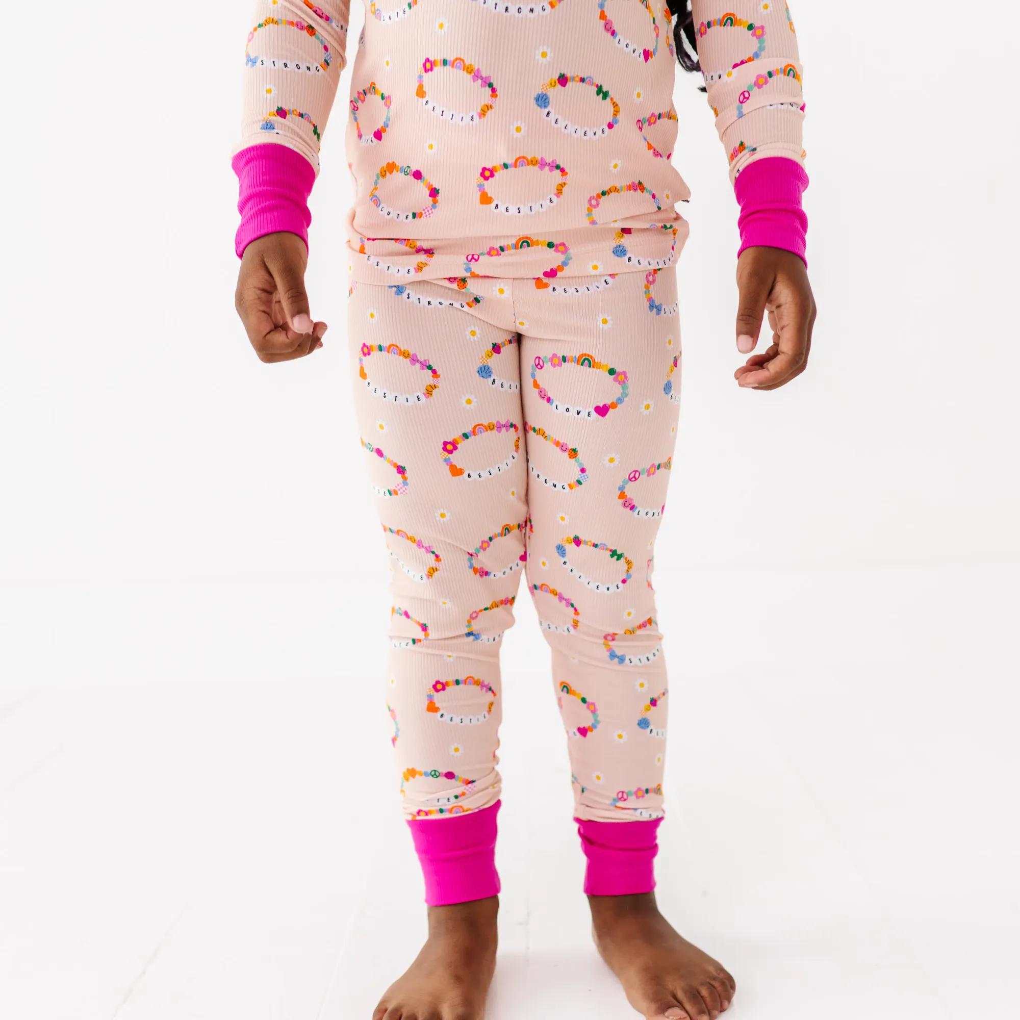 Kiki + Lulu – wholesale Sleepwear set – Kids – In My Bestie Era Ribbed Toddler/Big Kid Pajamas11