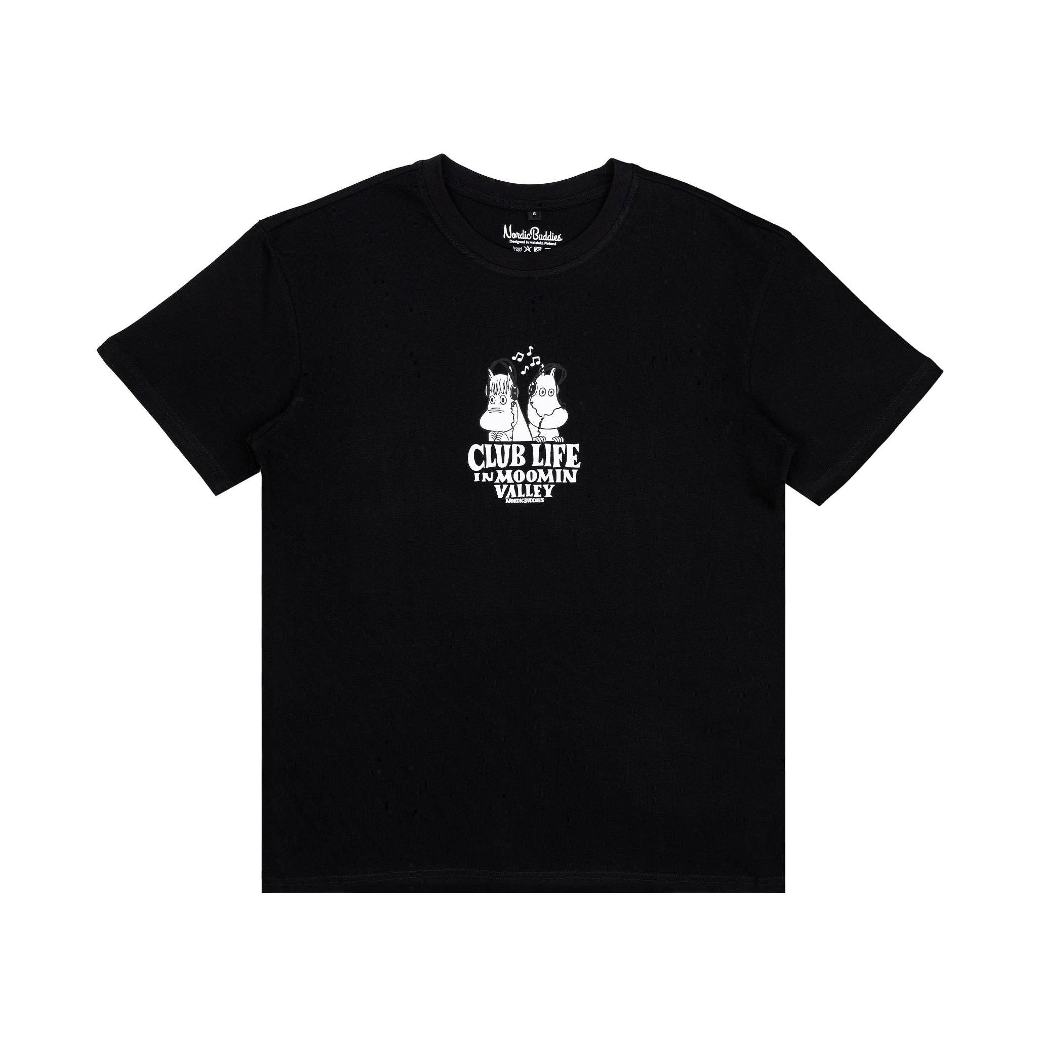 Nordicbuddies - Wholesale Screen Printed T-Shirt - Unisex - Moomin Club Life T-Shirt2