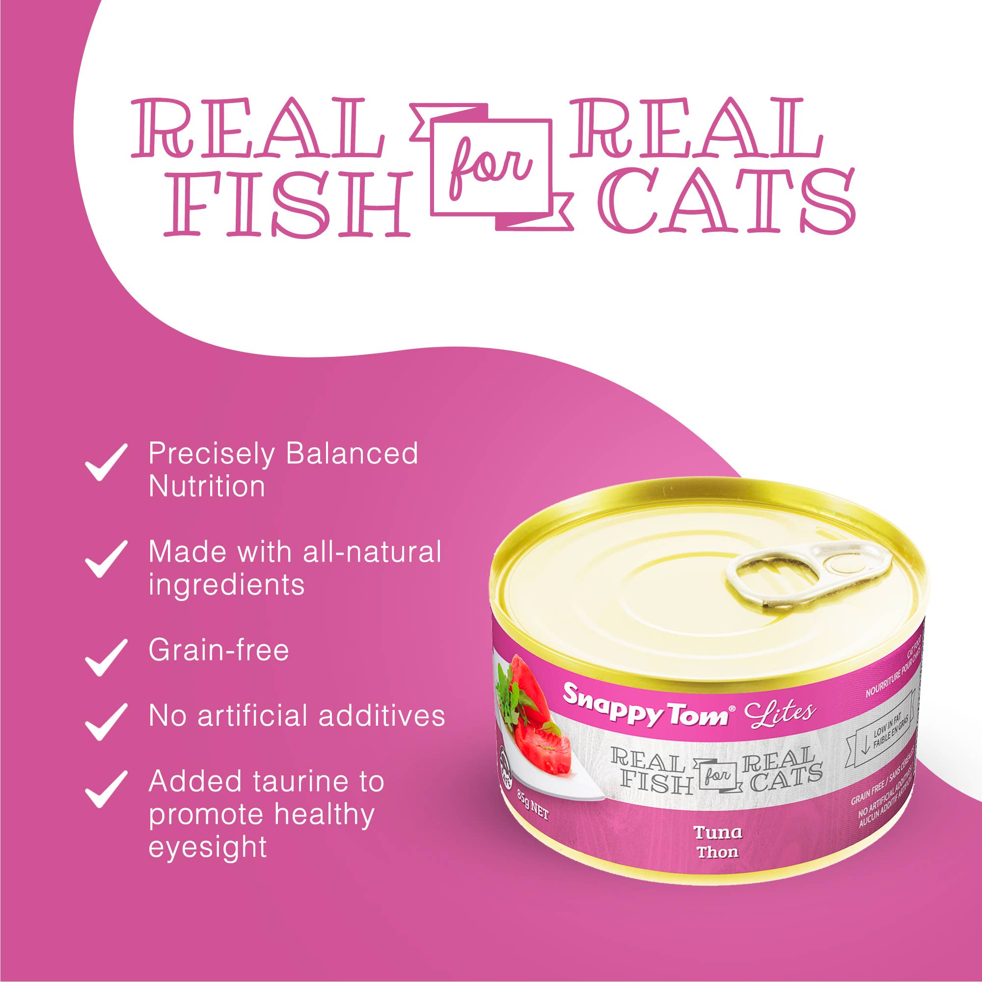 Snappy Tom Pet Supply - Wholesale Pet Food - Cat - Snappy Tom Lites® 3oz - Tuna2