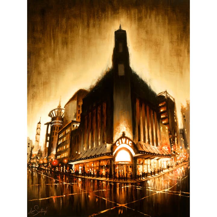 Opening Night - Canvas Print for wholesale by deSotogi Fine Art