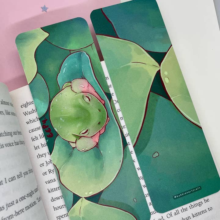Marcador de Rana Durmiente | Papelería de Rana Cottagecore para venta al por mayor de BubblesArtCraft