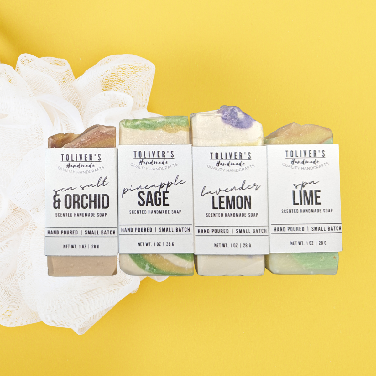 Toliver's Handmade - Vente Pains de savon - Savons pour les clients d'hôtel, de chambre d'hôtes et de villégiature - Boîte de 12010