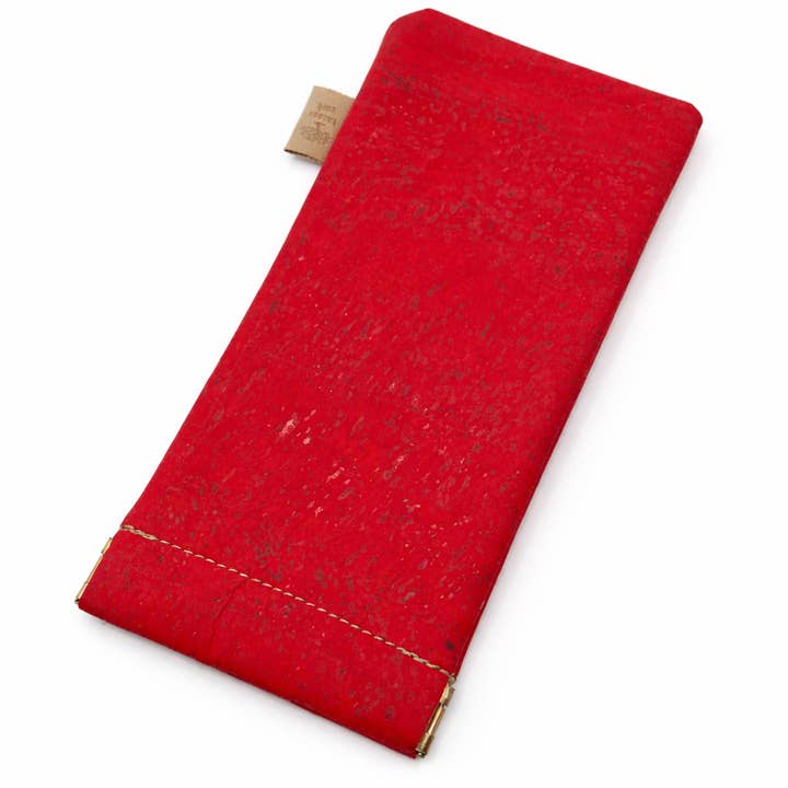 Estuche para Gafas de Corcho Rojo para venta al por mayor de Line Cork