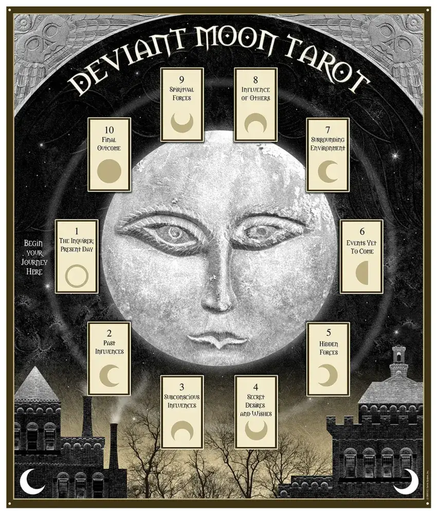 U.S. Games Systems Inc. - Vente Cartes de tarot - Jeu de tarot Deviant Moon — Première édition6