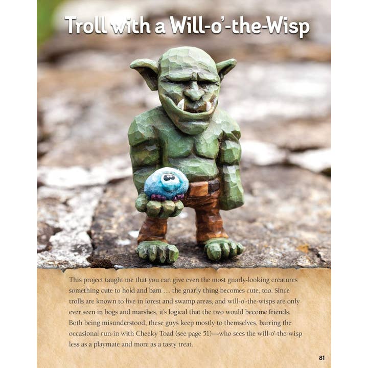 Fox Chapel Publishing - Wholesale Crafts, Hobbies & DIY - Learn to Carve Gnomes, Trolls, and Mythical Creatures4