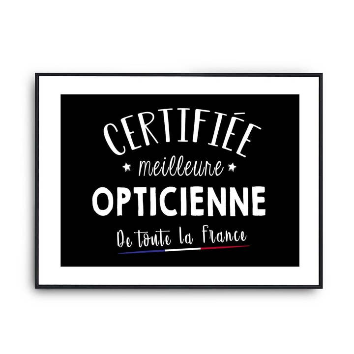 Planetee - Wholesale Poster - Optician poster woman profession best in France0