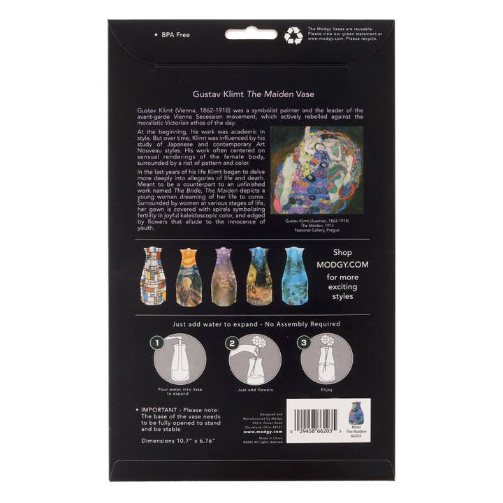 Modgy - Wholesale Vase - Modgy Expandable Vase - Klimt Young Maidens5
