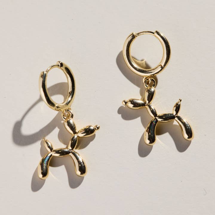 Nickel and Suede – Großhandel Huggie-Ohrring – Goldene Ballontier-Ohrringe