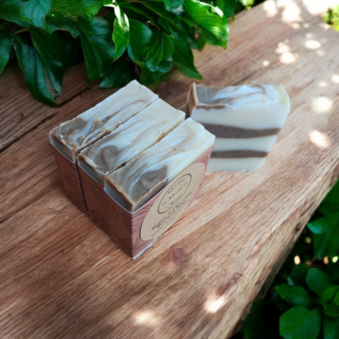 Mersea Mudd Shack Ltd – wholesale Bar Soap – Honey & Chocolate Beeswax Soap Bar 100g2