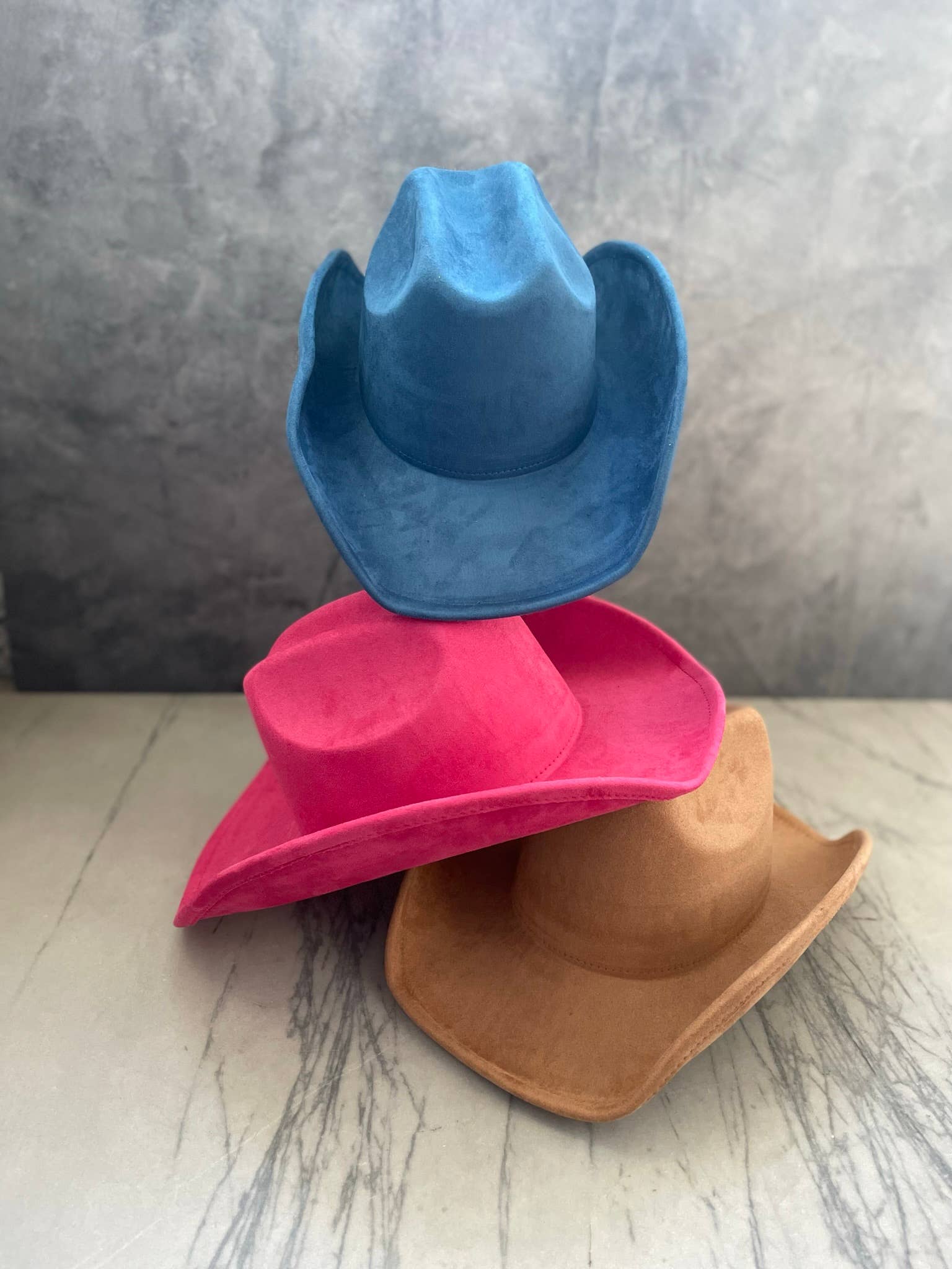 Love and Thyme - Wholesale Cowboy Hat - Women's - Best Seller! VEGAN SUEDE CATTLEMAN COWBOY HAT10