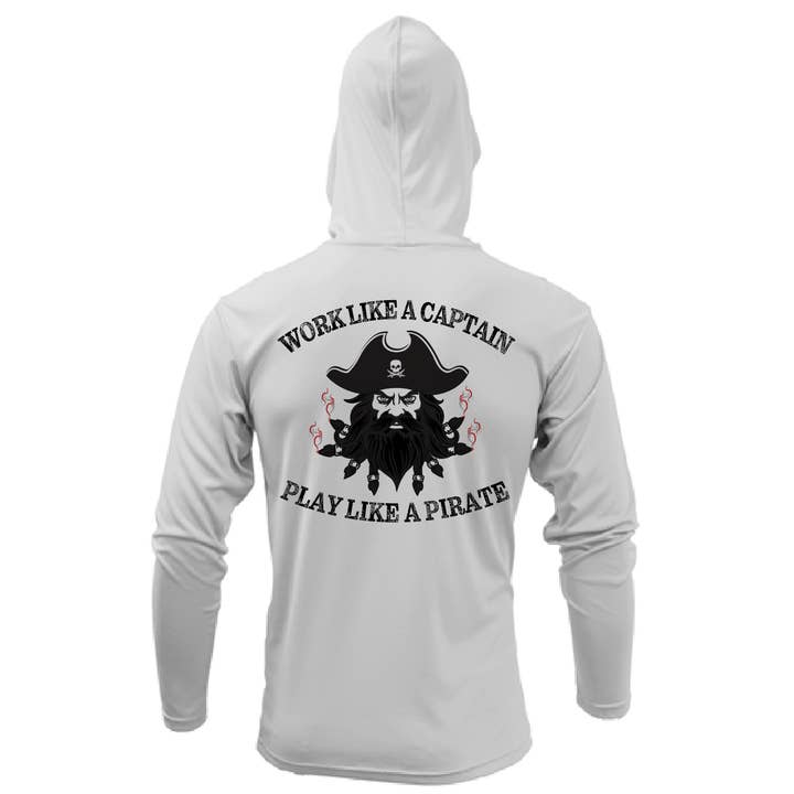 Saltwater Born Blackbeard Long Sleeve UPF 50+ Dry-Fit Hoodie for wholesale by Saltwater Born