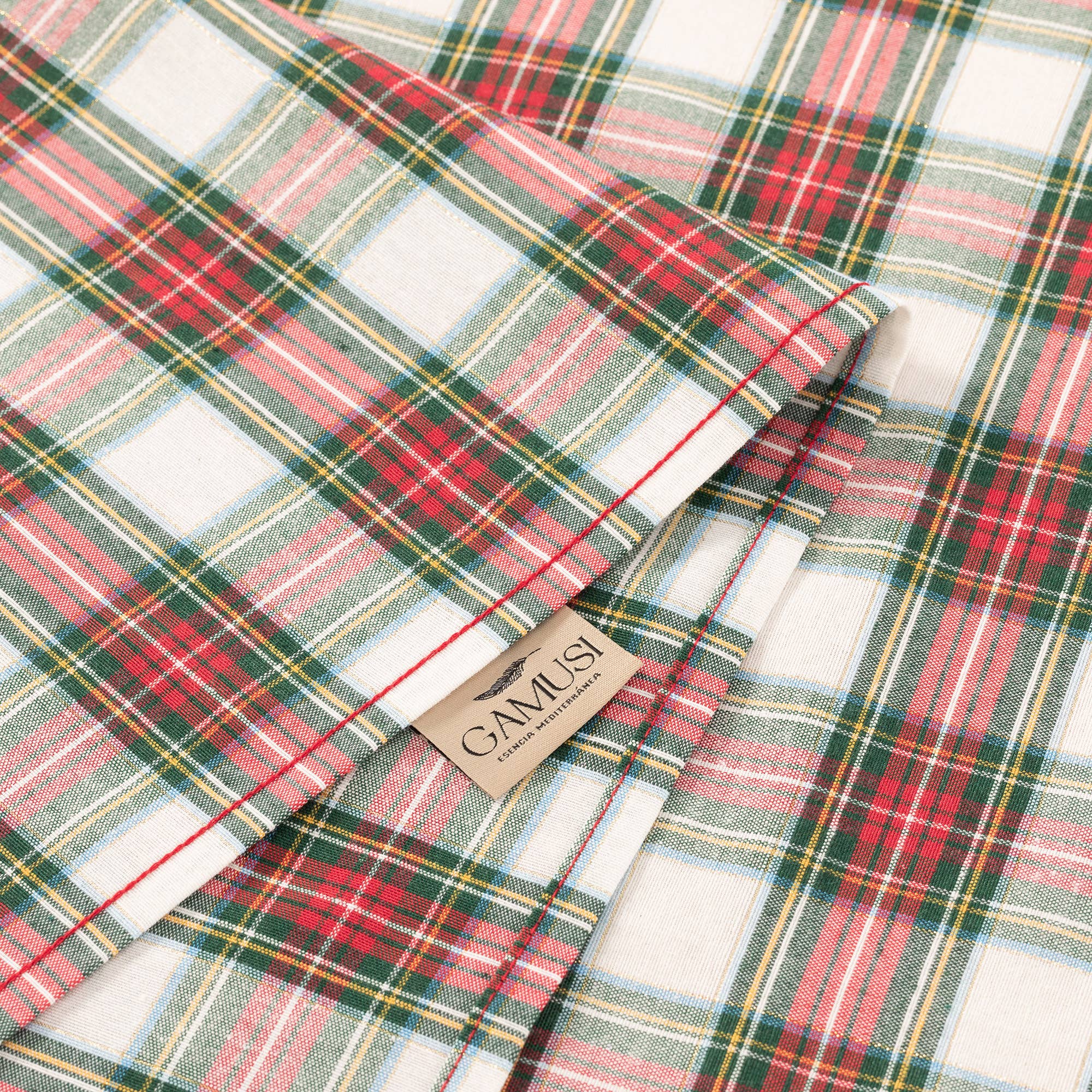 GAMUSI – wholesale Duk – Julduk bomull jacquard rutig CHECK6