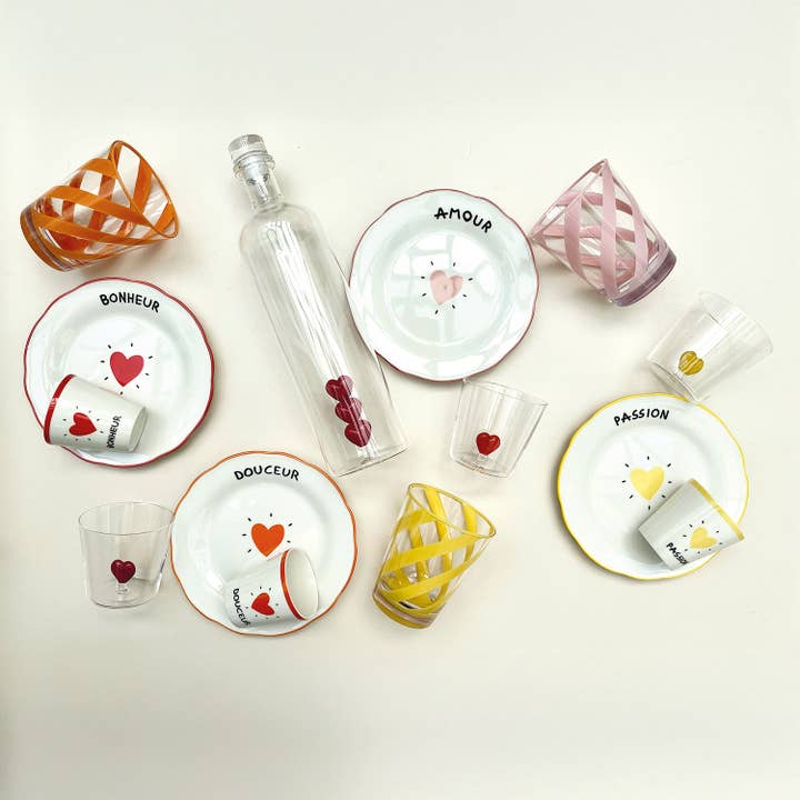 Opjet Paris - Wholesale Water Bottle - 3D red heart bottle D8.5 H32.5cm1