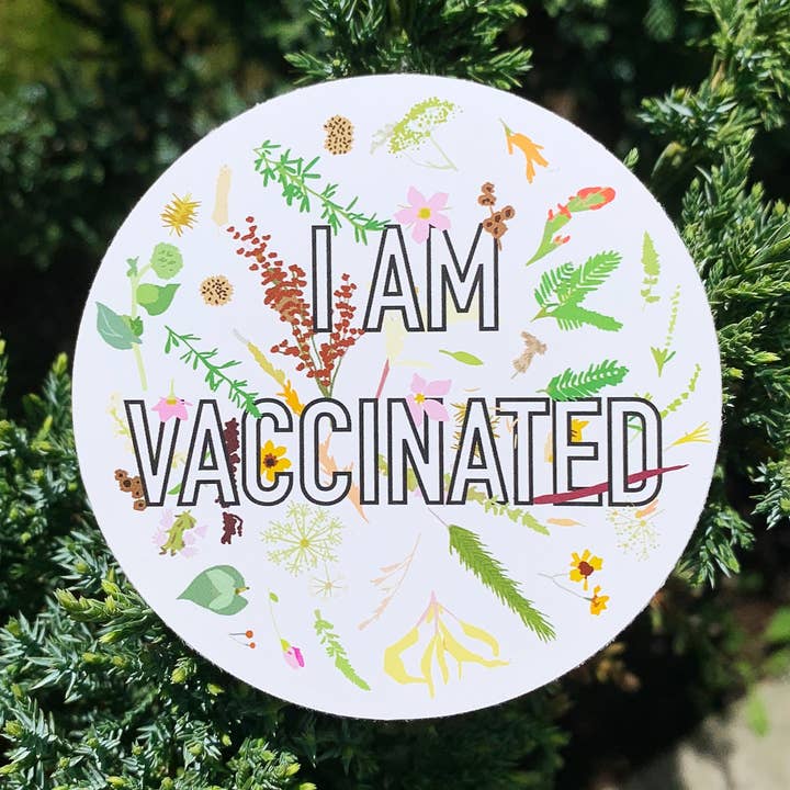 I Am Vaccinated Sticker for engroshandel hos All Things Scarlett