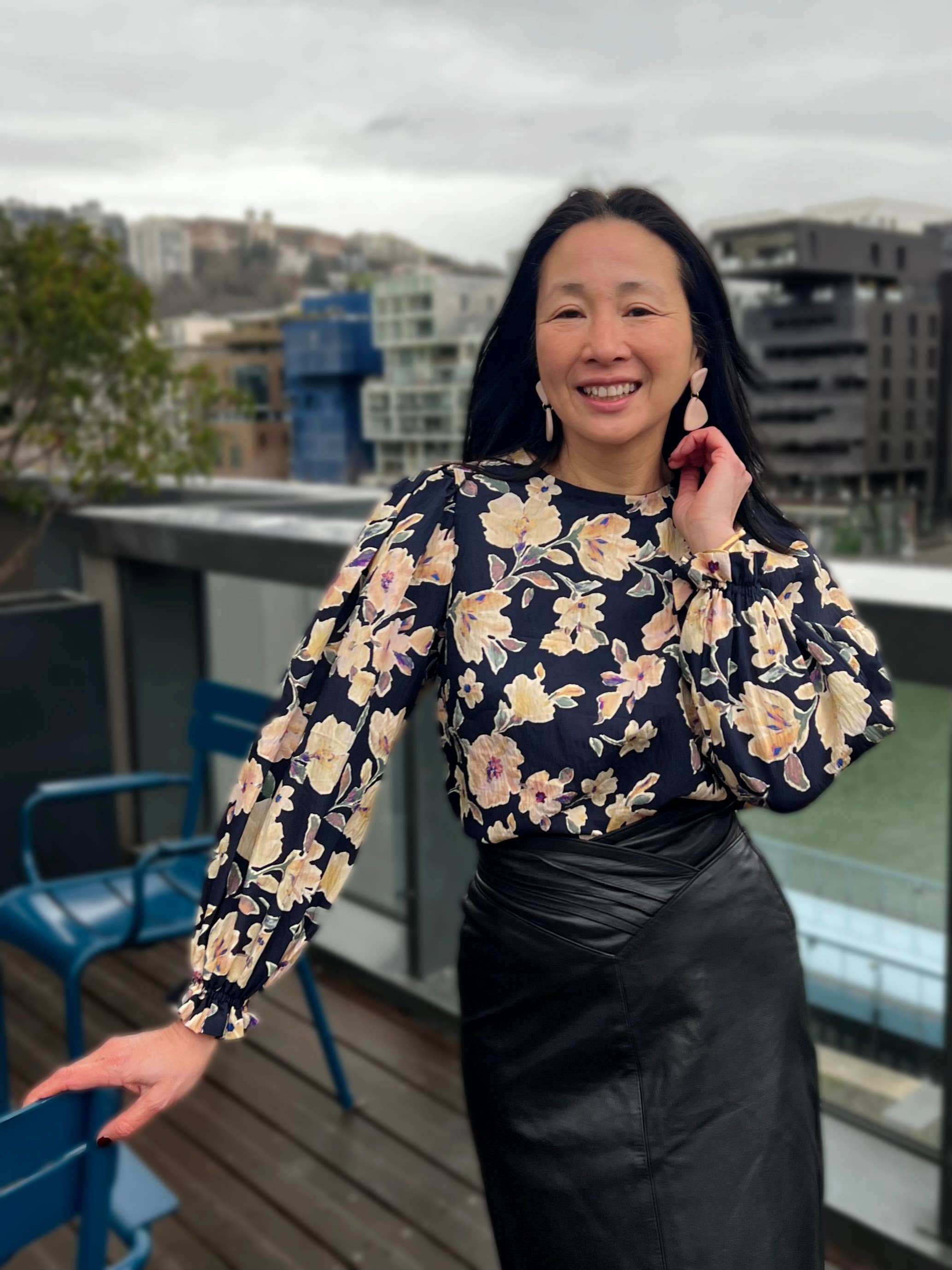 MY DRESS MADE - Wholesale Fabric - Satin and textured viscose fabric CAMELIA - Printed in France3