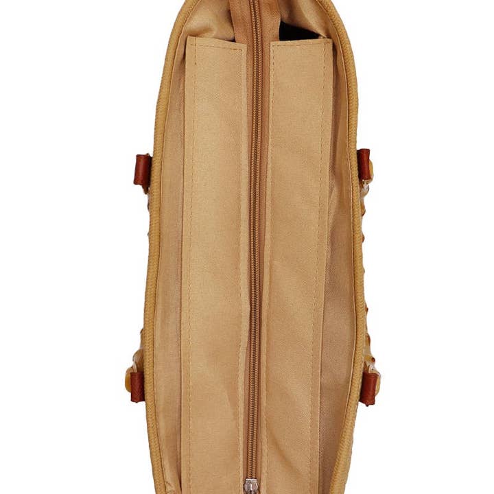 Cap Zone - Wholesale Beach Bag - Oversized Faux Bamboo Handle Braided Woven Beach Tote Bag7