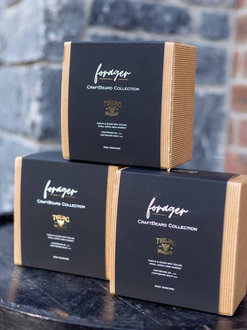 Forager X Teeling Whiskey Beard Care GIftbox - D8 Blend for wholesale by Forager