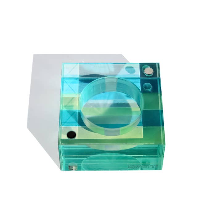 Canetti Design Group Inc. – Suporte de vela por atacado – Suporte para Velas de Chá com Íman às Riscas - Conjunto de 3 - 5 Cores17