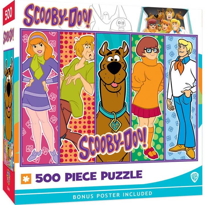 Dessins animés - Puzzle de 500 pièces avec les personnages de Scooby-Doo ! pour la vente par Masterpieces Puzzles
