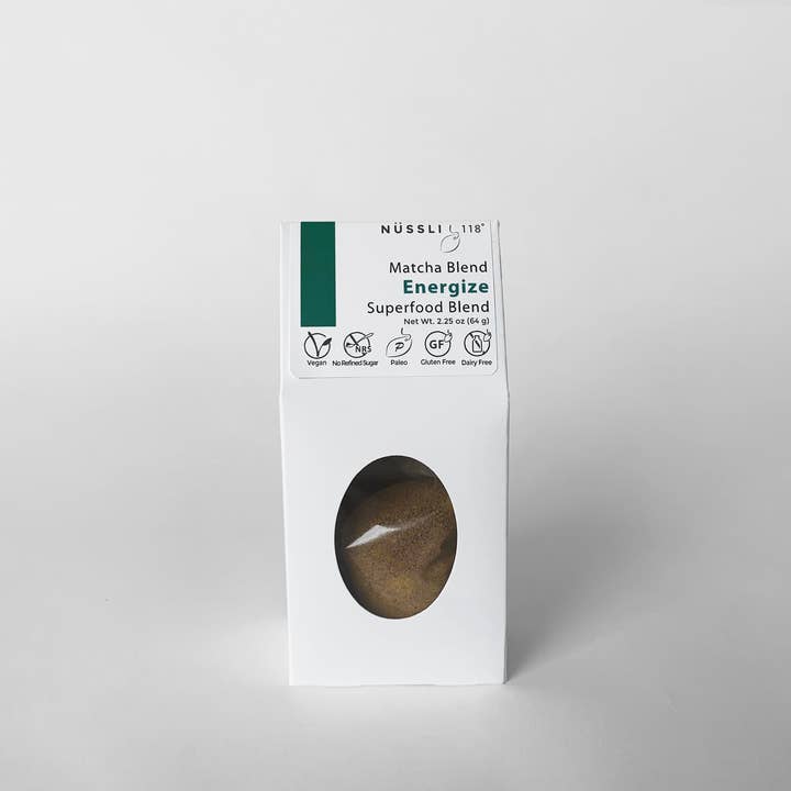Matcha Energize Superfood Blend for wholesale by Nüssli118°