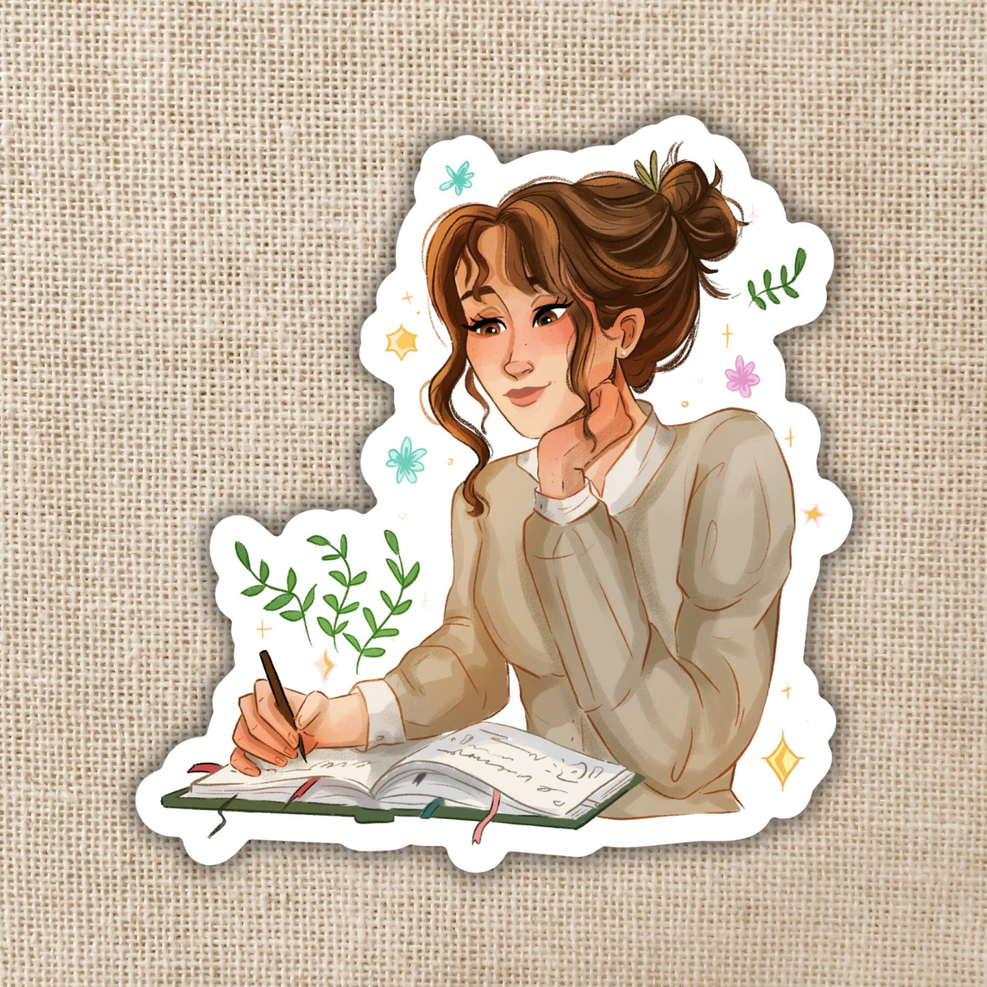 Kingdom of Threads - Wholesale Sticker - Emily Wilde Writing Sticker | Emily Wilde 0