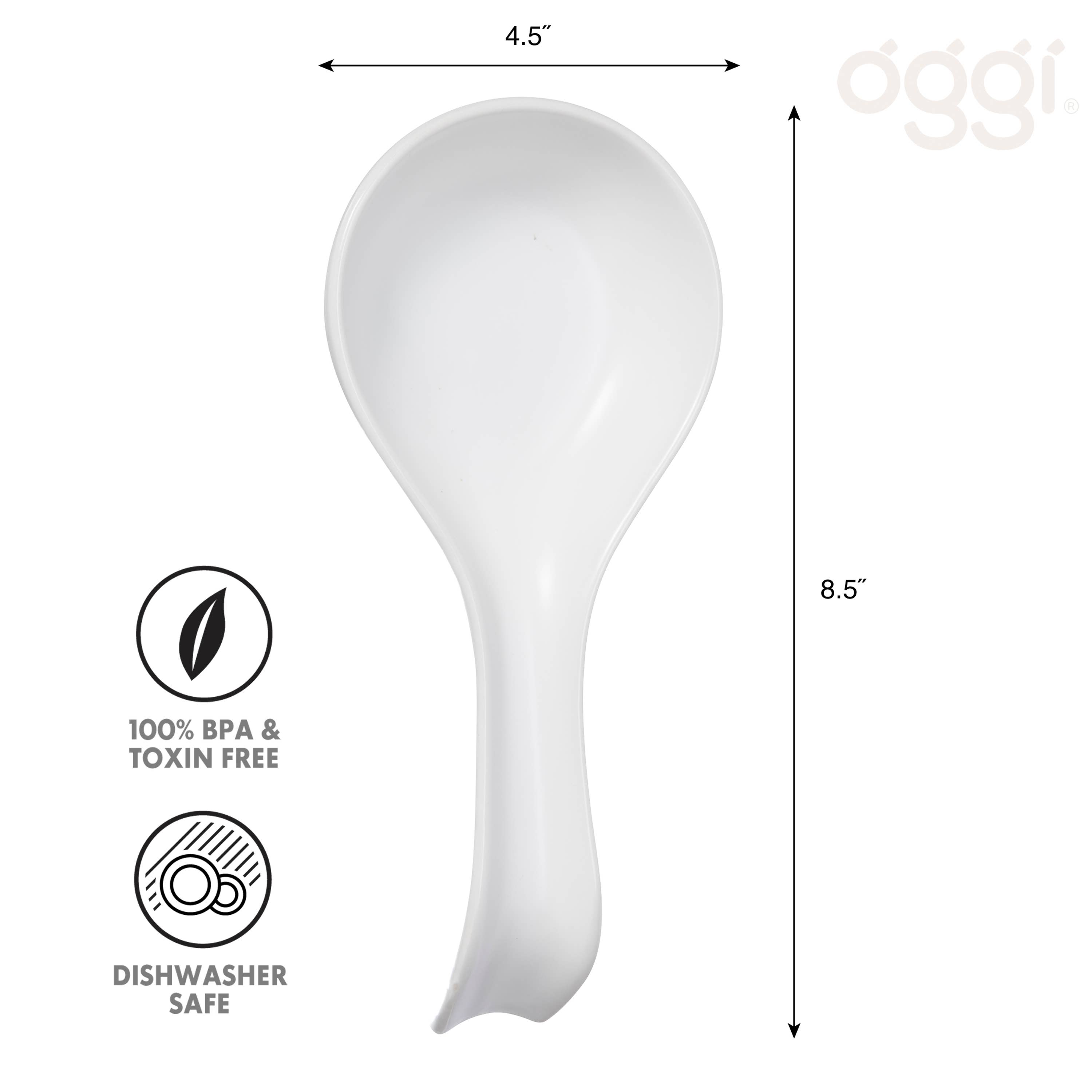 Oggi - Wholesale Spoon Rest - Spoon Rest Ceramic (8.5" x 4.5")18