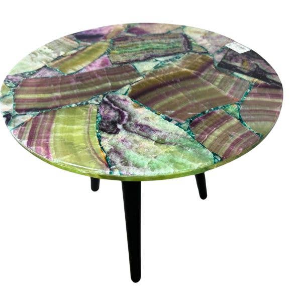 Fluorite Circular Table for wholesale by Crystal Magick Wholesale Ltd