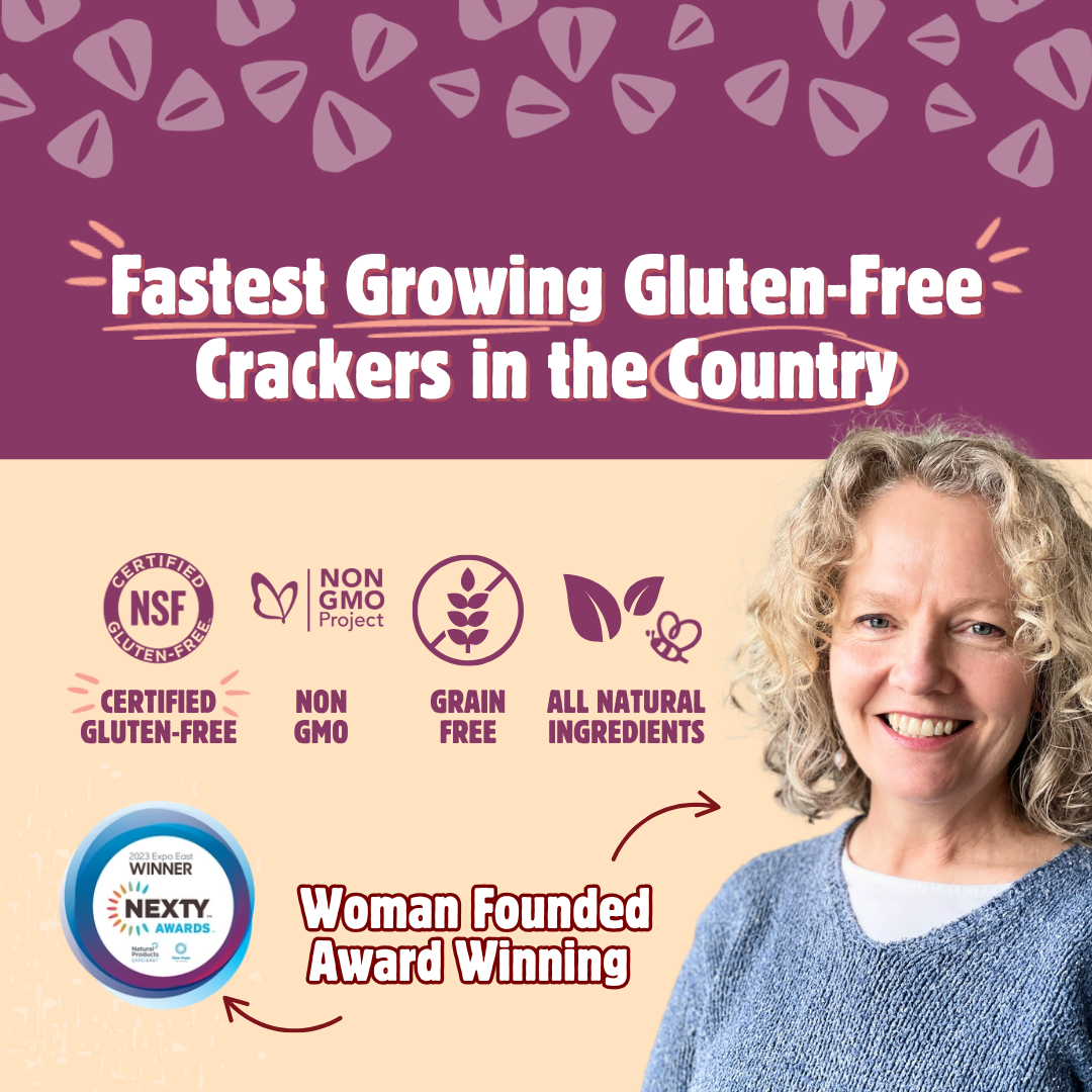 Better with Buckwheat | Maine Crisps - Wholesale Crackers - Maple Cinnamon Currant Crisps | Gluten-Free Crackers | Snack3