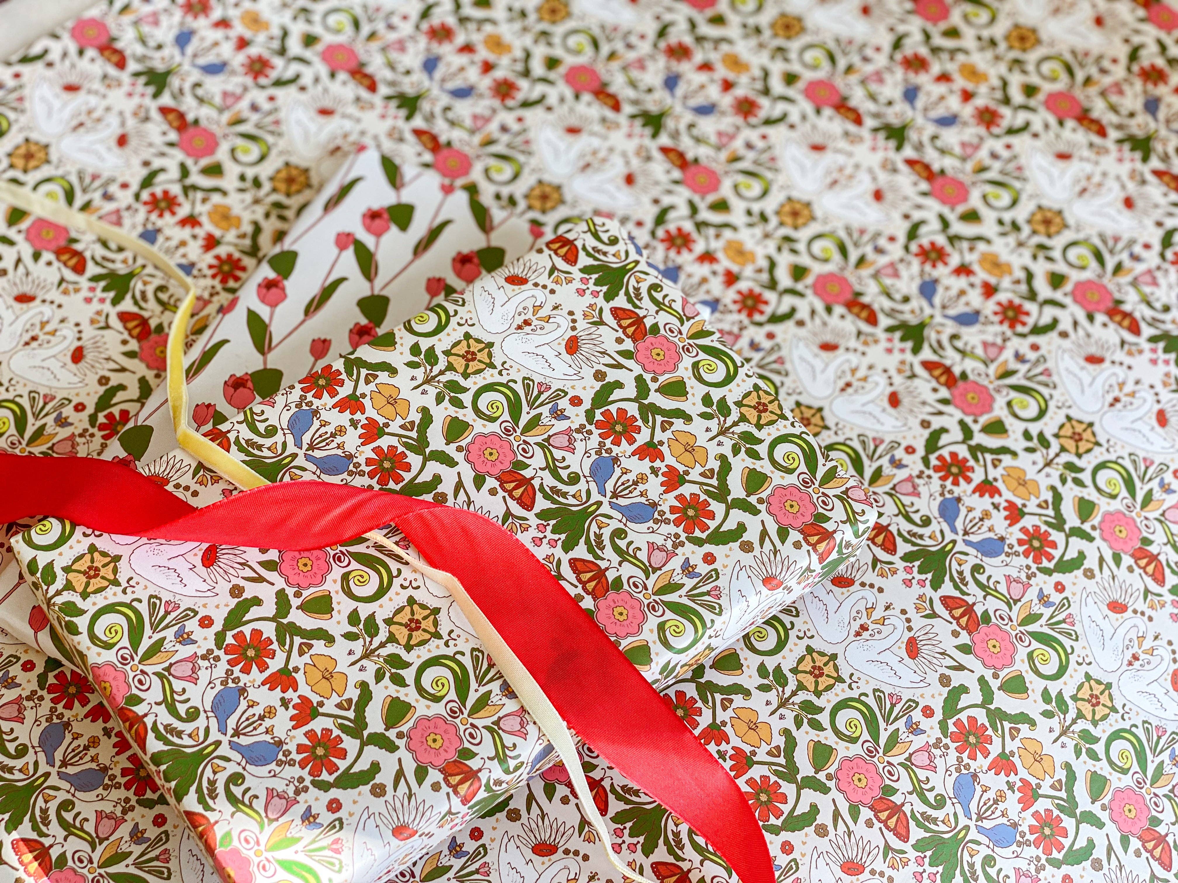 re:mused studio - Wholesale Flat Wrap - Cambrifornia Gift Wrap Sheet-Double Sided6